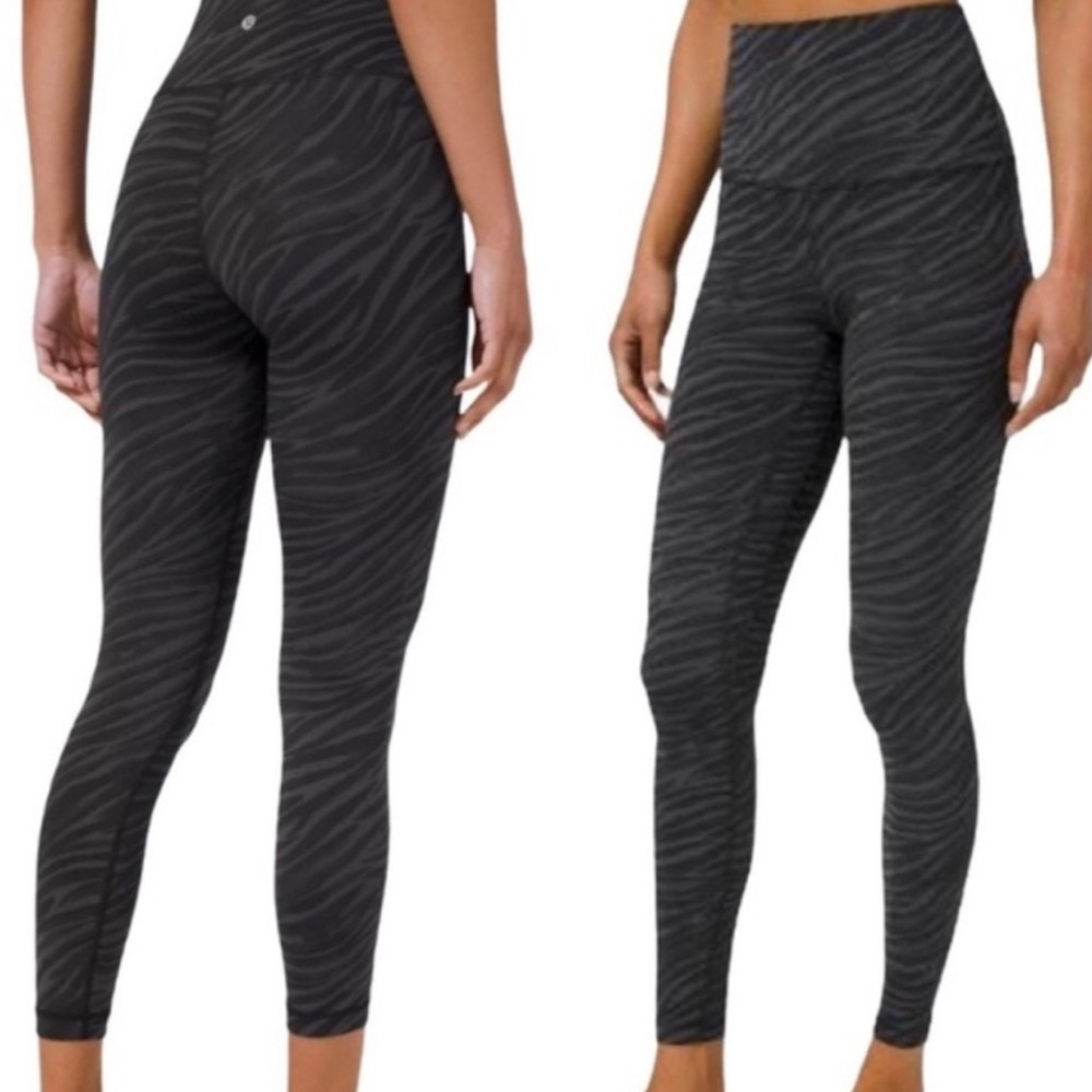 Zebra print Lululemon align leggings 25’